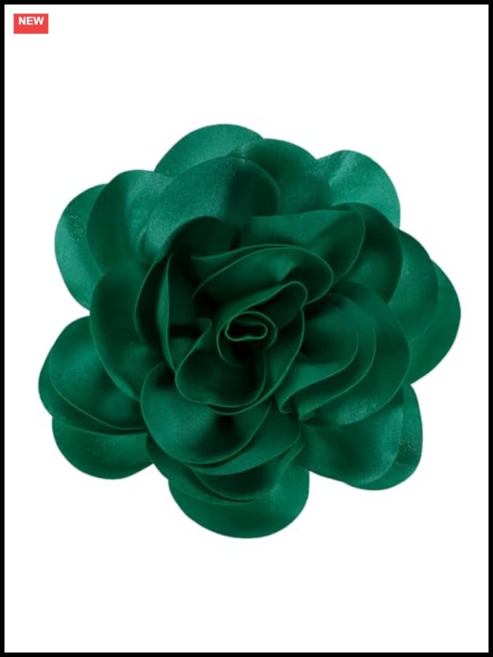 Extra Large Satin Rose Brooch for Women Wedding Prom Corsage Lapel Pin Accessory